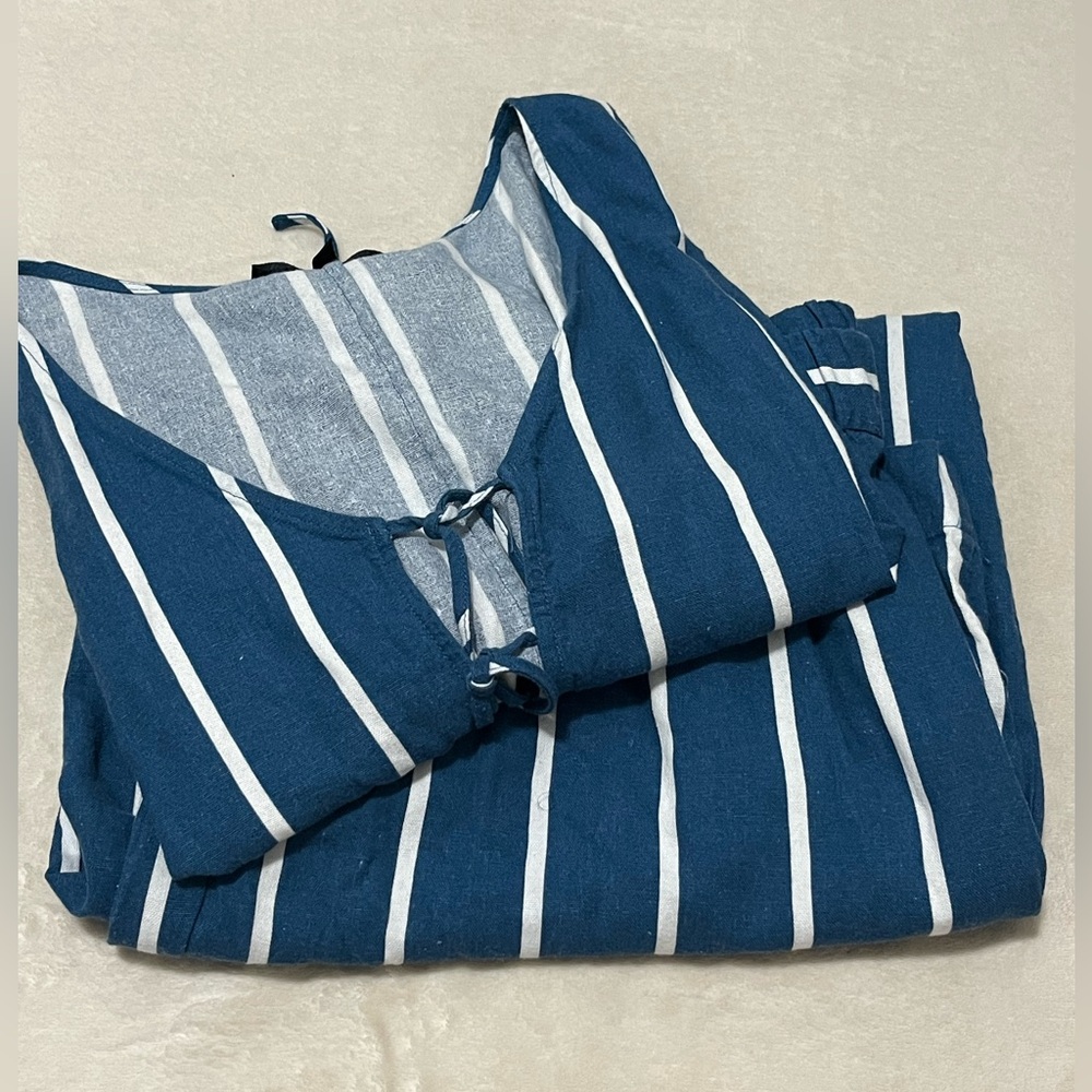 Eloquii Wide Leg Linen Blend Set